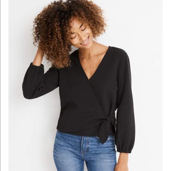 Madewell Tops - Texture & Thread Crepe Wrap Top